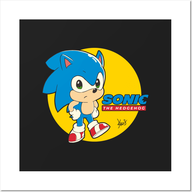 Sonic The Hedgehog Wall Art by KEMOSABE